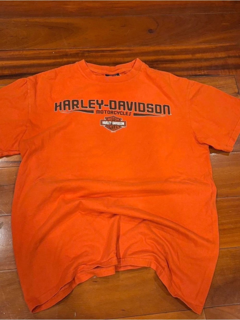 Harley-Davidson Orange Short Sleeve Logo Tee